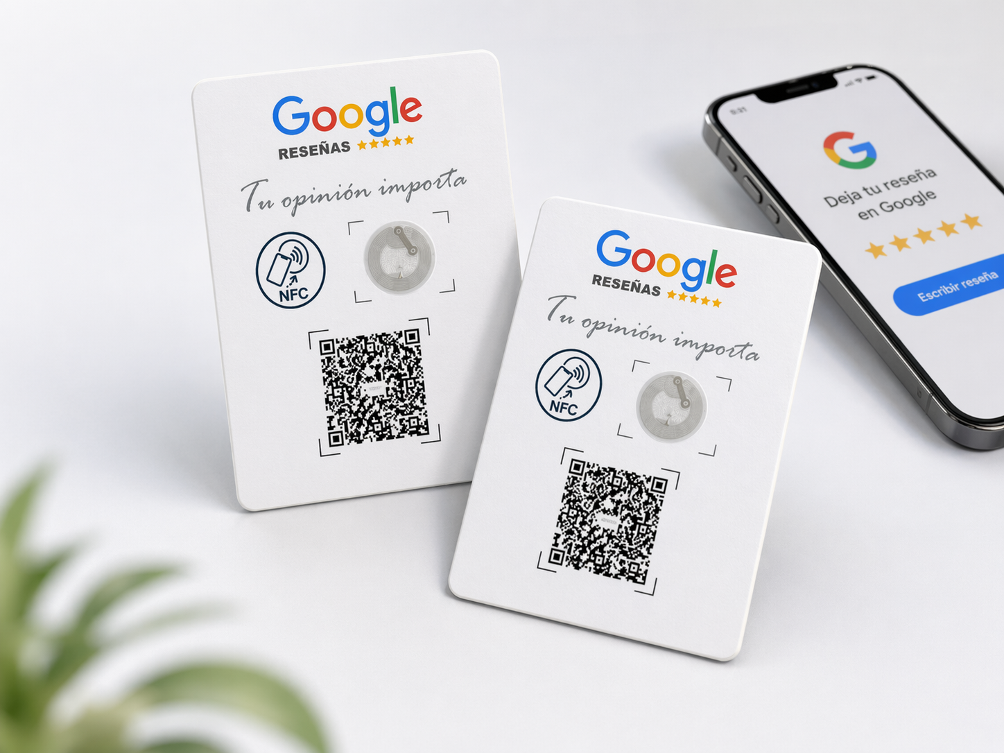 Pack 2 pegatinas NFC QR